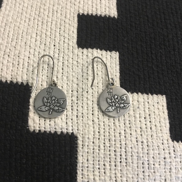 950 Sterling silver dangle earrings - Picture 2 of 4